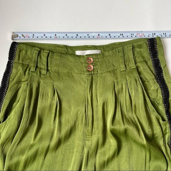 Anthropologie Diandra pleated satin joggers - Picture 12 of 16